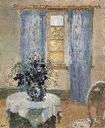 Anna Ancher Blue Clematis in the Artist's Studio china oil painting artist